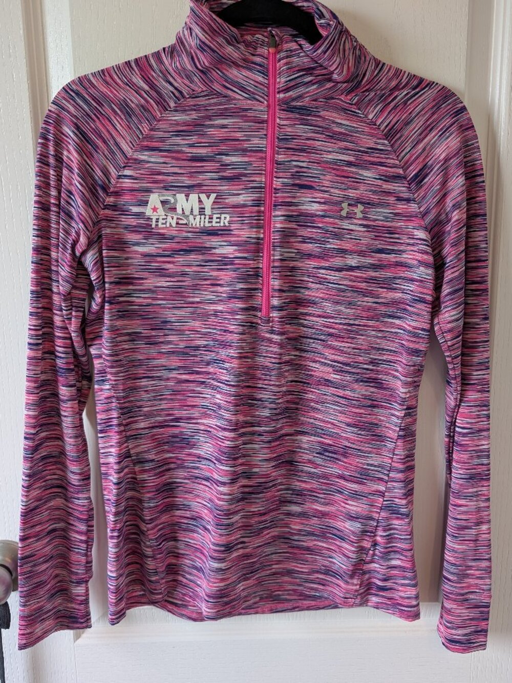UnderArmour 1/4 Zip Pullover Army 10 Miler